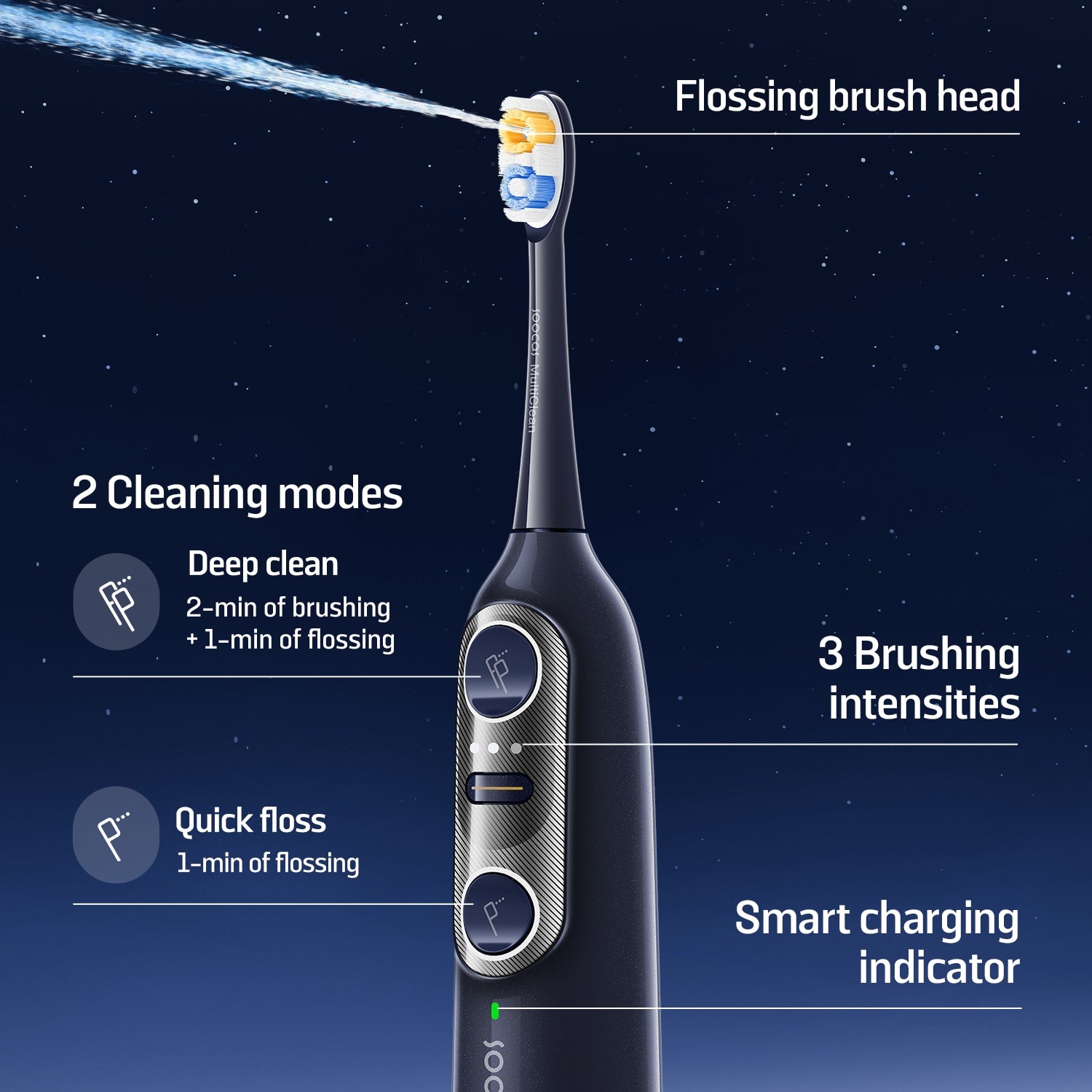 Soocas NEOS II electric toothbrush with water flosser