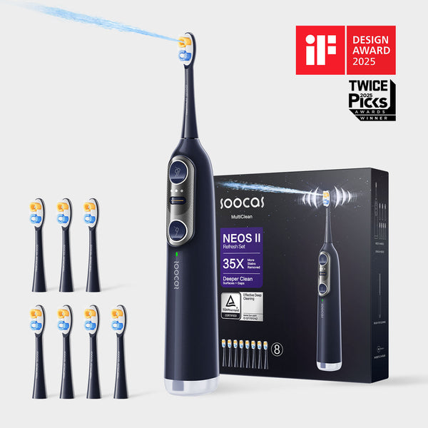 Soocas NEOS II 2-in-1 electric toothbrush with water flosser