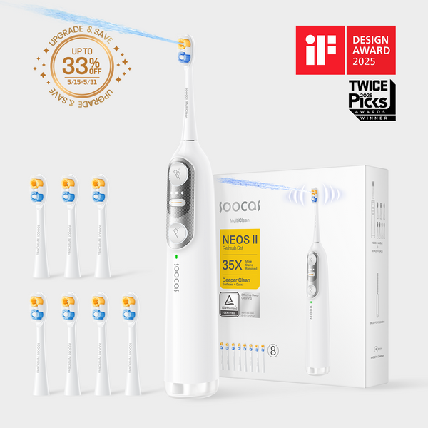 Soocas NEOS II 2-in-1 electric toothbrush with water flosser