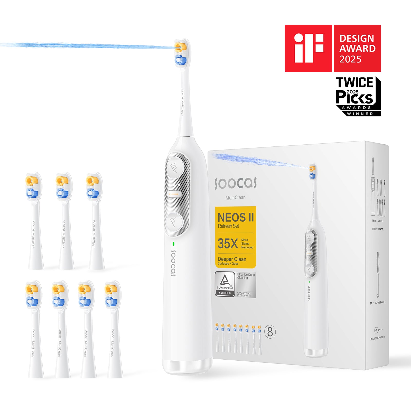 Soocas NEOS II electric toothbrush with water flosser
