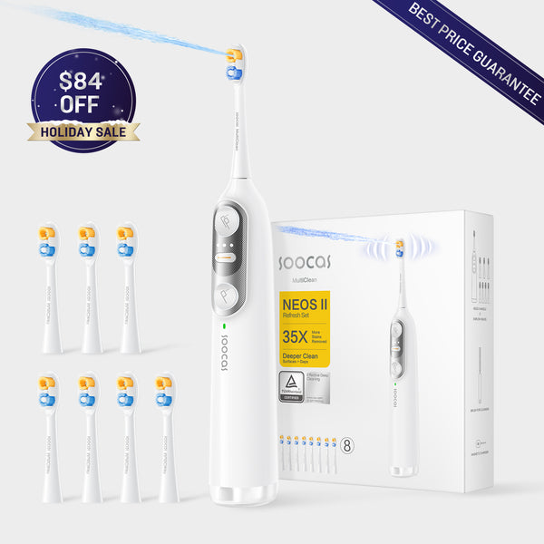 Soocas NEOS II electric toothbrush with water flosser Refresh Set
