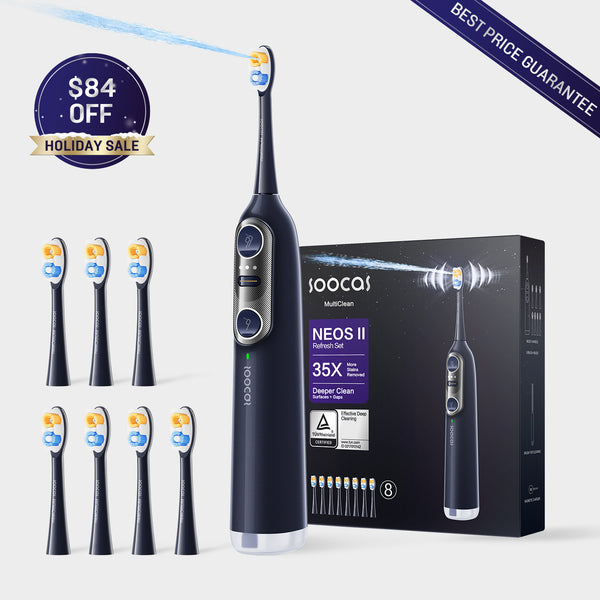 Soocas NEOS II electric toothbrush with water flosser Refresh Set