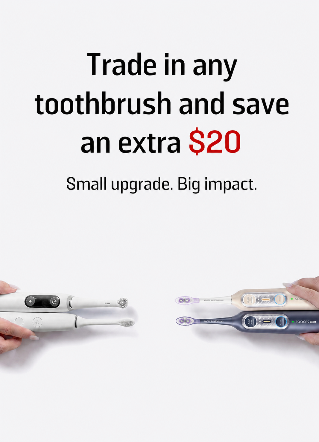 Soocas toothbrush trade-in program