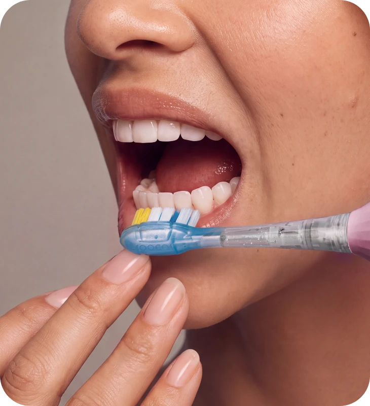 Brush for 2 minutes