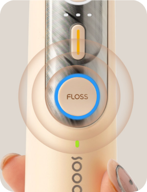 Druk hierop om de flosmodus van Soocas NEOS Ultra te starten